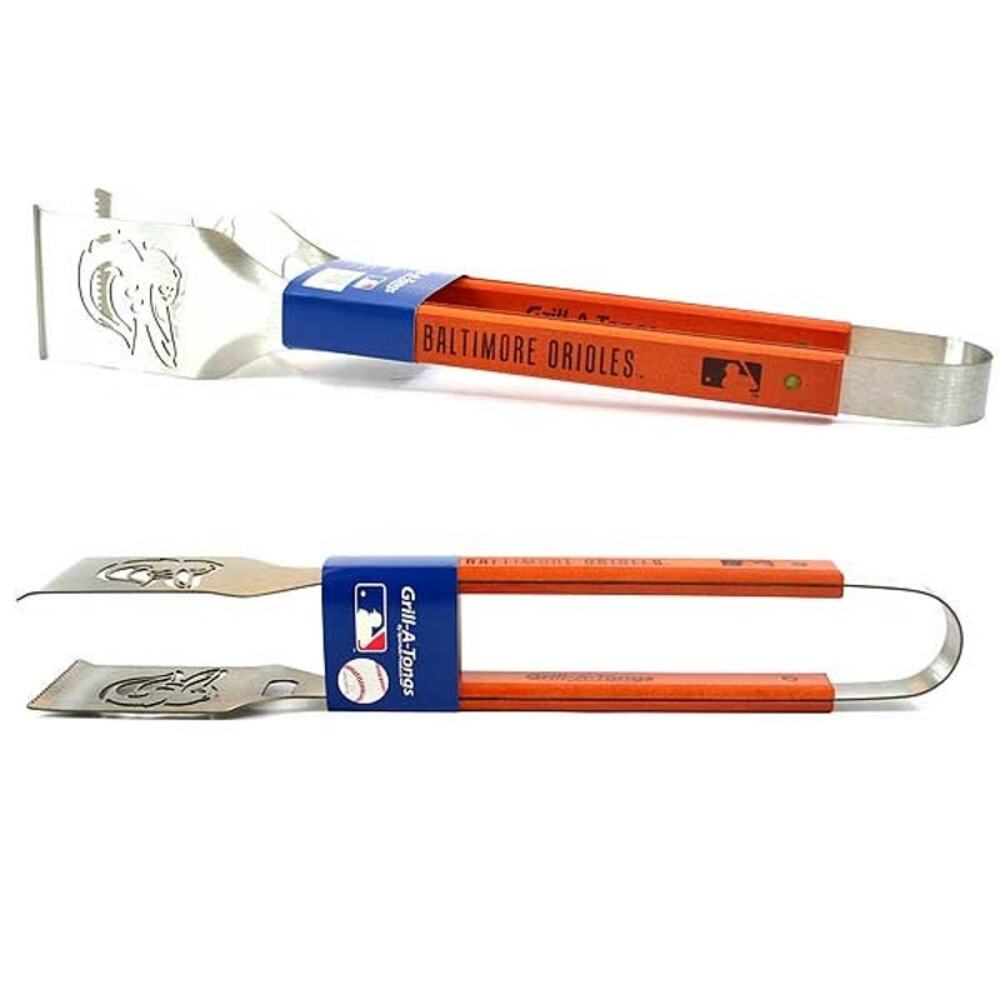 MLB Baltimore Orioles Grill-A-Tongs BBQ Tool Laser Design New